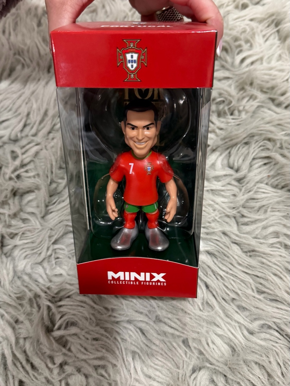 Portugal Red Soccer Player Collectible Figure